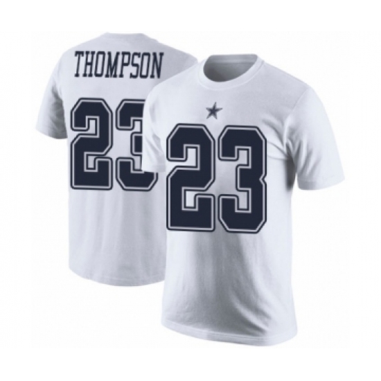 Football Men's Dallas Cowboys #23 Darian Thompson White Rush Pride Name & Number T-Shirt - Jersey
