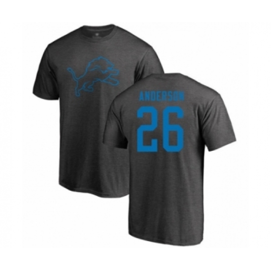 Football Detroit Lions #26 C.J. Anderson Ash One Color T-Shirt - Jersey