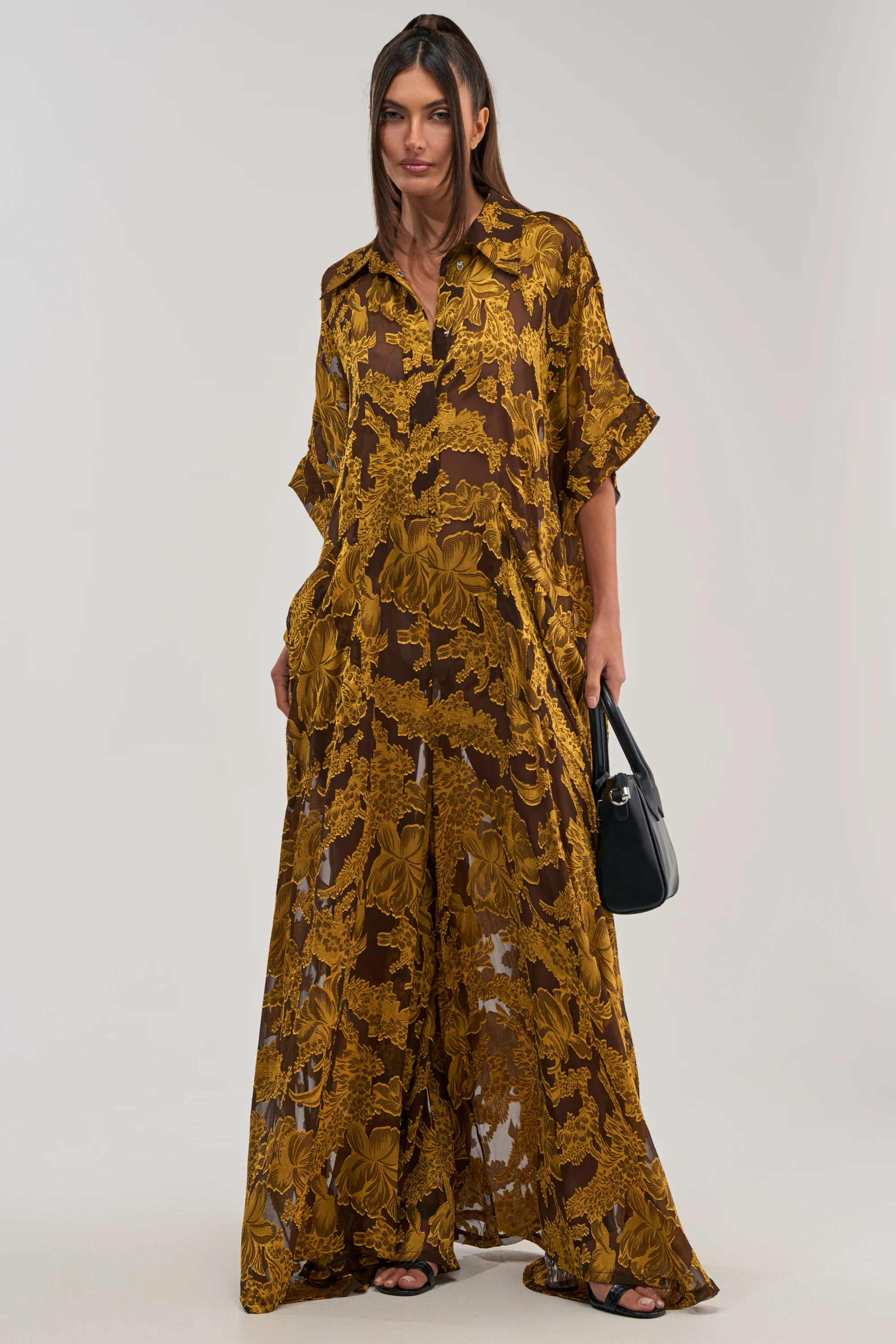 DEEP IN THE FEELS LACE JUMPSUIT IN YELLOW MULTI - Akira Wear