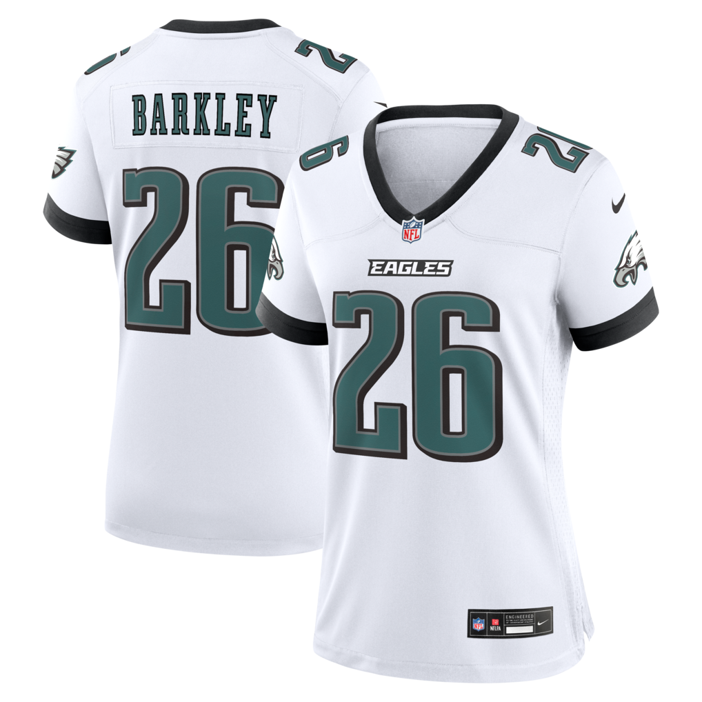 Women's Philadelphia Eagles Saquon Barkley Nike White Game Jersey - Jersey