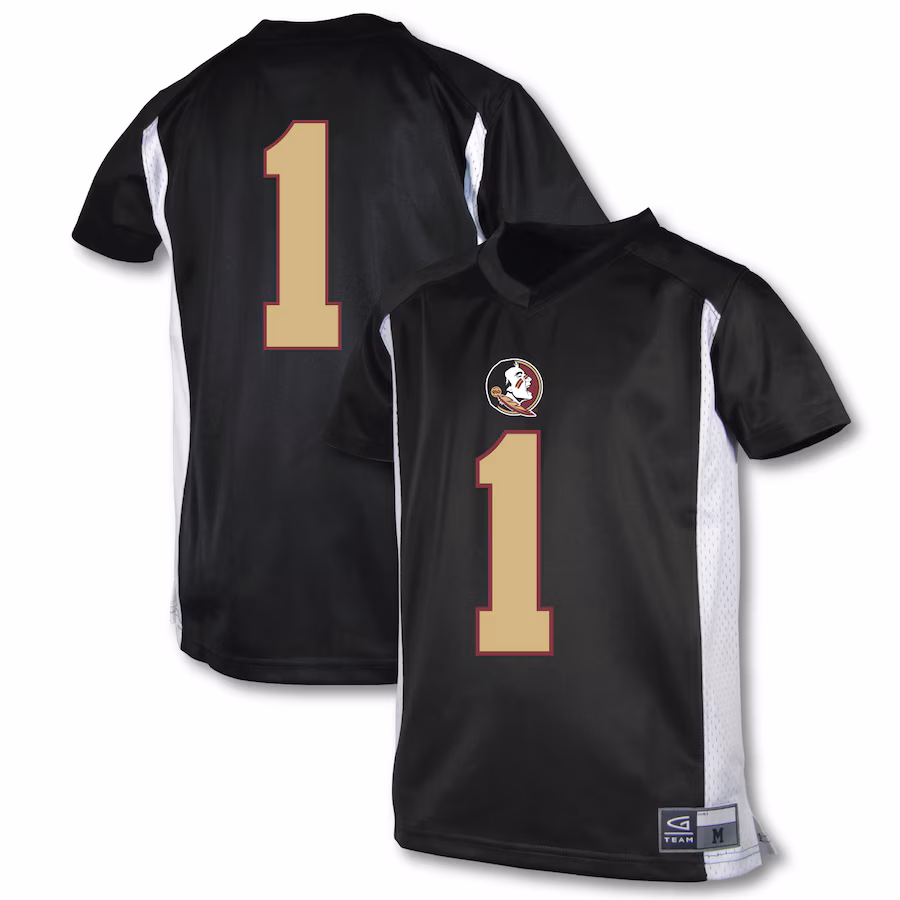 Youth Garb #1 Black Florida State Seminoles Football Jersey - Jersey