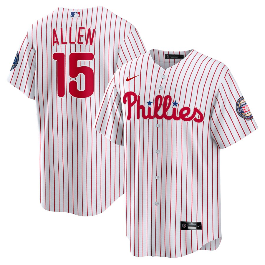 Men's Philadelphia Phillies Dick Allen Nike White 2025 Baseball Hall of Fame Name & Number Retired Replica Jersey - Jersey
