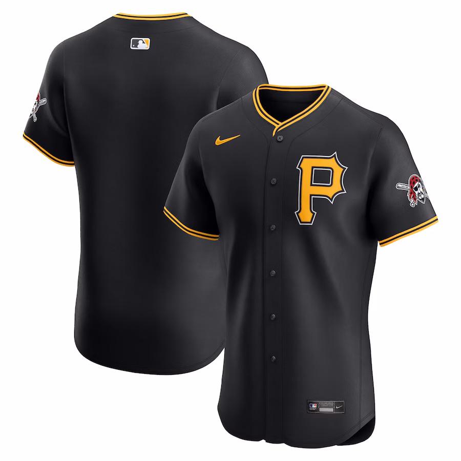Men's Pittsburgh Pirates Nike Black Alternate Elite Jersey - Jersey