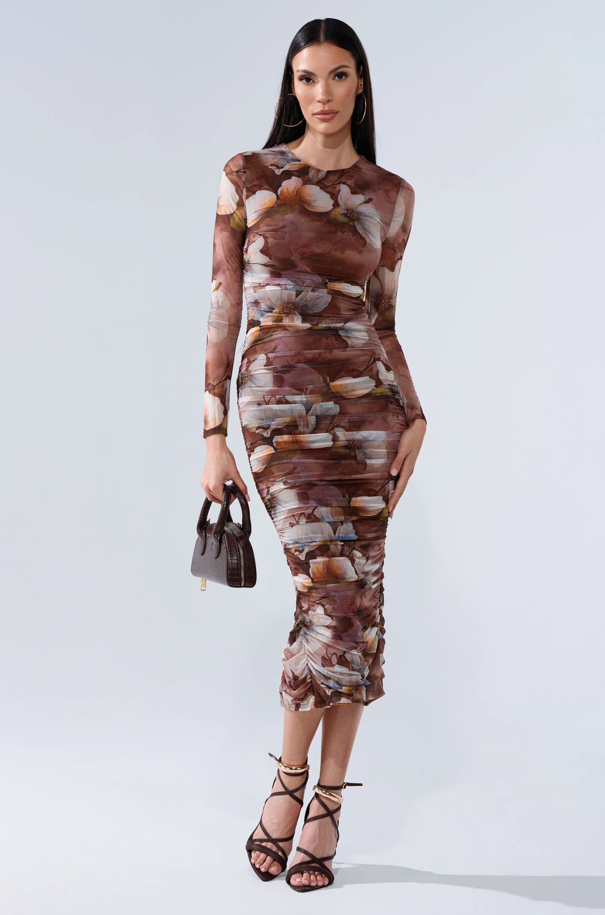 FELT CUTE PRINTED MIDI DRESS - Akira Wear