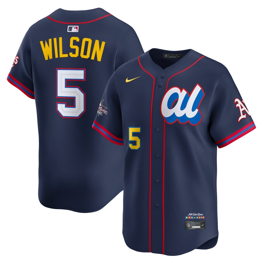 Men's American League Jacob Wilson Nike Navy 2025 All-Star Edition Limited Player Jersey - Jersey