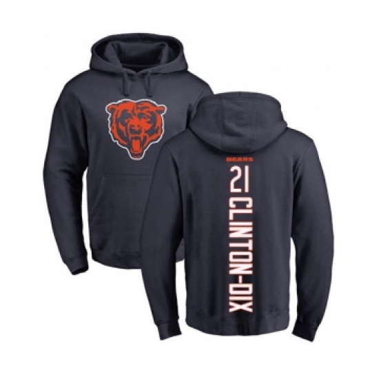 Football Chicago Bears #21 Ha Clinton-Dix Navy Blue Backer Pullover Hoodie - Jersey