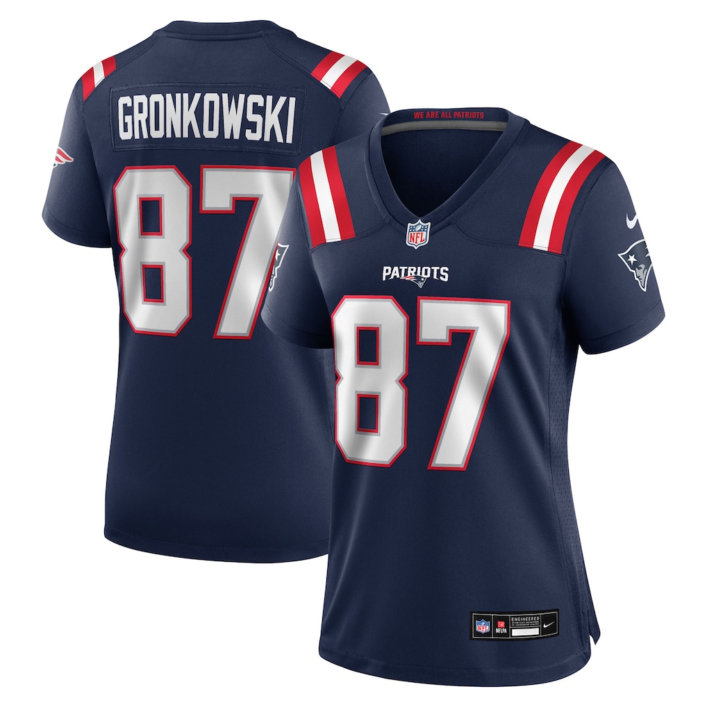 Women's New England Patriots Rob Gronkowski Nike Navy Team Retired Player Game Jersey - Jersey