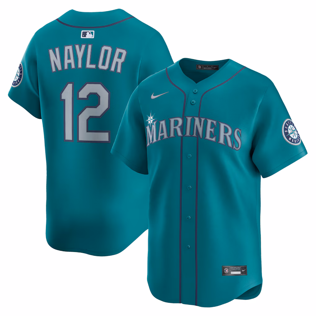 Men's Seattle Mariners Josh Naylor Nike Teal Alternate Limited Jersey - Jersey