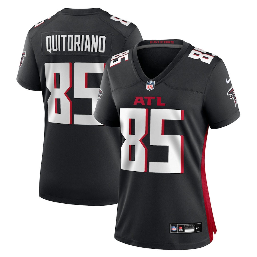 Women's Atlanta Falcons Teagan Quitoriano Nike Black Team Game Jersey - Jersey