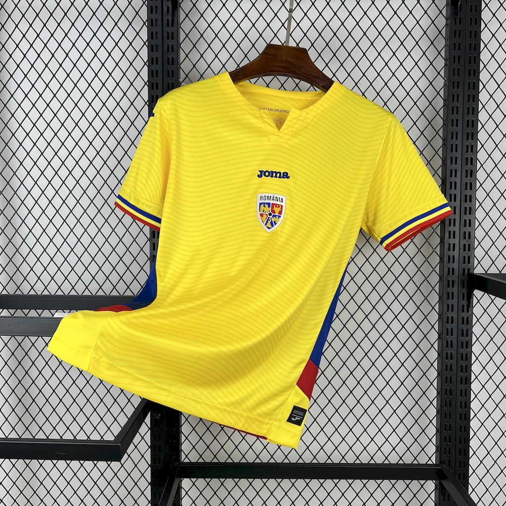 Romania Soccer Jersey Home Custom Shirt 2025/26 - Jersey