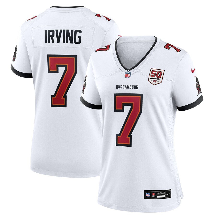 Women's Tampa Bay Buccaneers Bucky Irving Nike White 50th Anniversary Game Jersey - Jersey