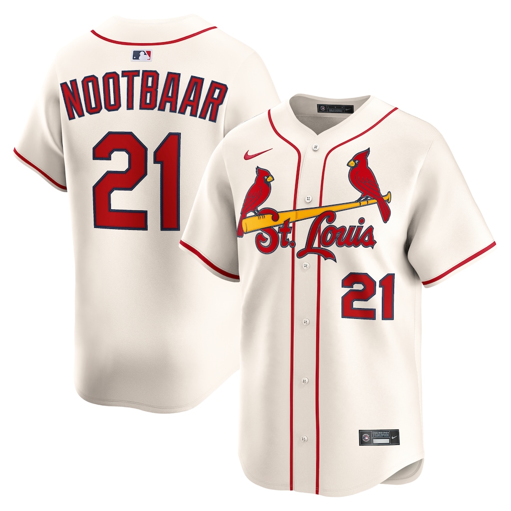 Men's St. Louis Cardinals Lars Nootbaar Nike Cream Alternate Limited Jersey - Jersey
