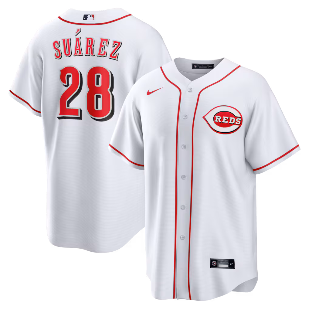 Men's Cincinnati Reds Eugenio Suárez Nike White Home Replica Jersey - Jersey
