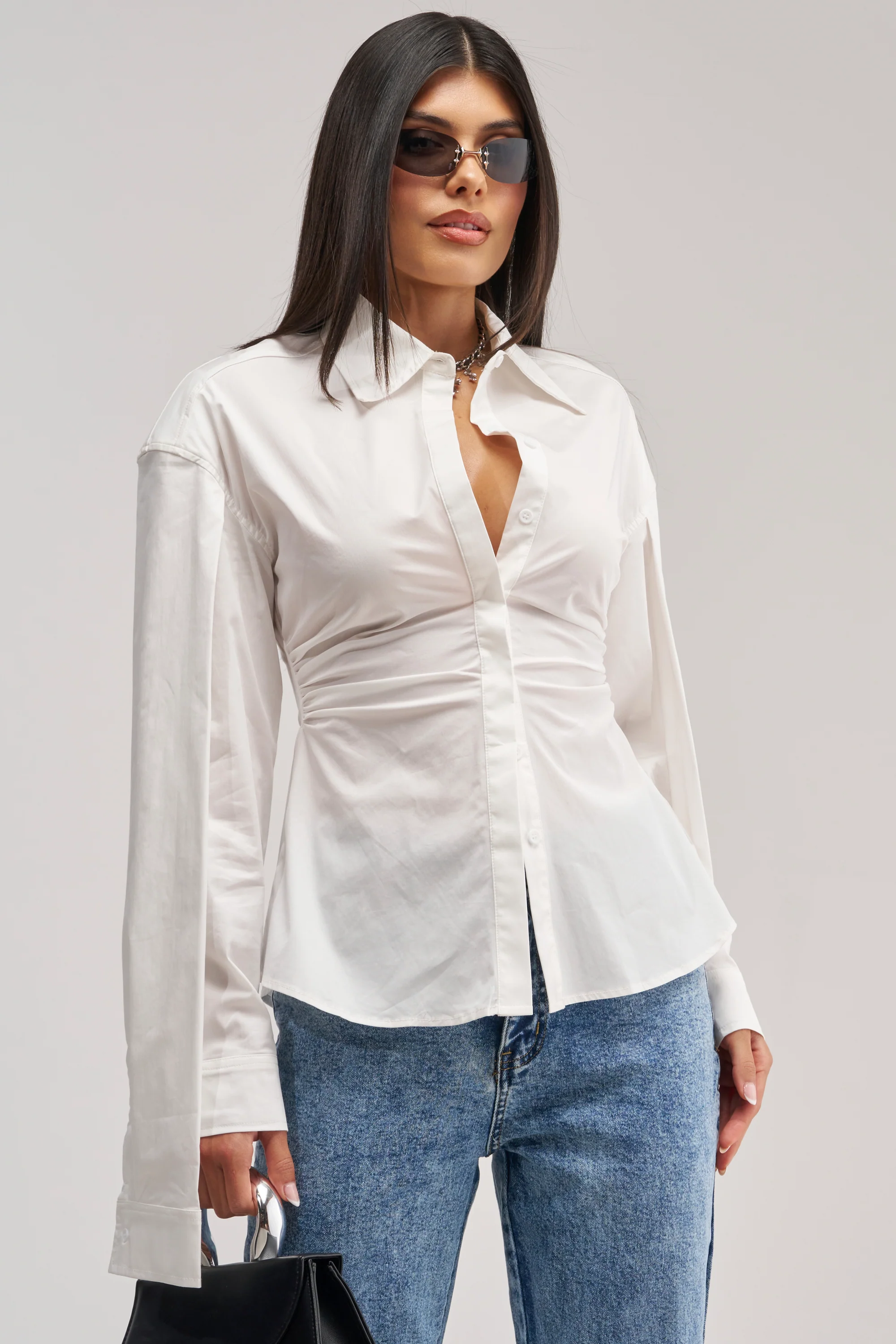 BOSS UP POPLIN BLOUSE - Akira Wear