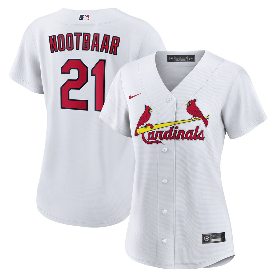 Women's St. Louis Cardinals Lars Nootbaar Nike White Home Replica Jersey - Jersey