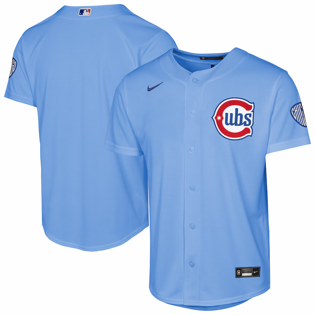 Youth Chicago Cubs Nike Light Blue Alternate 2 Stadium Jersey - Jersey