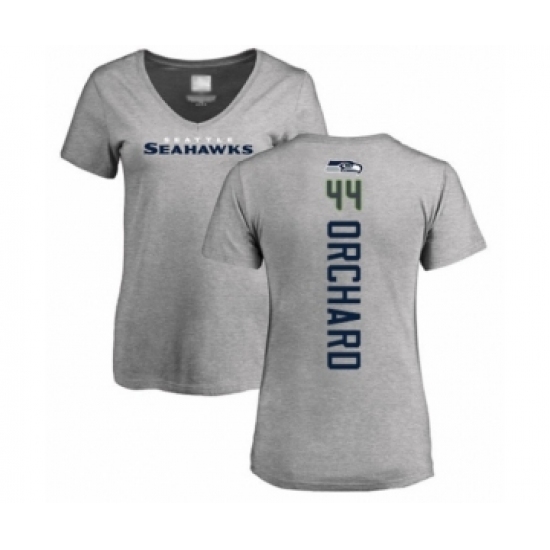 Football Women's Seattle Seahawks #44 Nate Orchard Ash Backer T-Shirt - Jersey