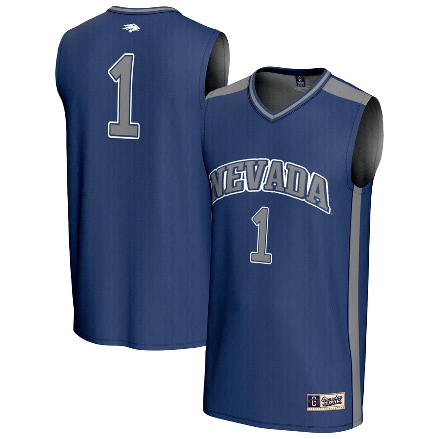 Unisex GameDay Greats #1 Navy Nevada Wolf Pack Lightweight Basketball Fashion Jersey - Jersey