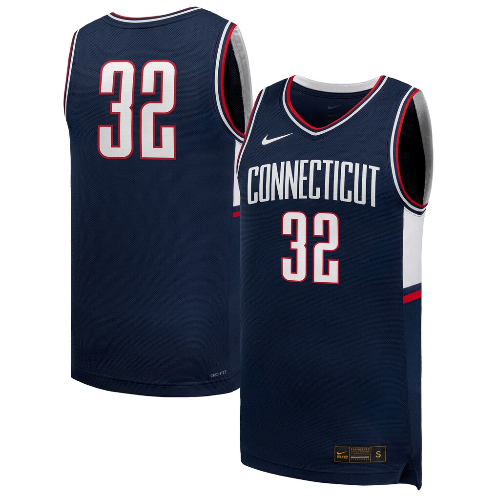 Men's Nike #32 Navy UConn Huskies Retro Replica Jersey - Jersey