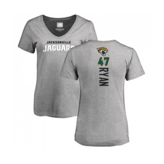 Football Women's Jacksonville Jaguars #47 Jake Ryan Ash Backer T-Shirt - Jersey