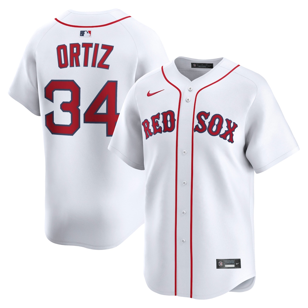 Men's Boston Red Sox David Ortiz Nike White Home Limited Jersey - Jersey