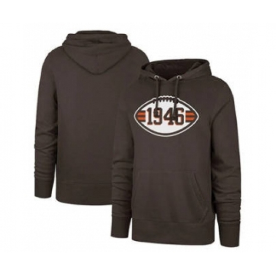 Men's Cleveland Browns 1946 Brown Pullover Football Hoodie - Jersey