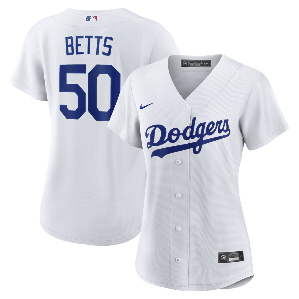 Women's Los Angeles Dodgers Mookie Betts Nike White Home Replica Jersey - Jersey