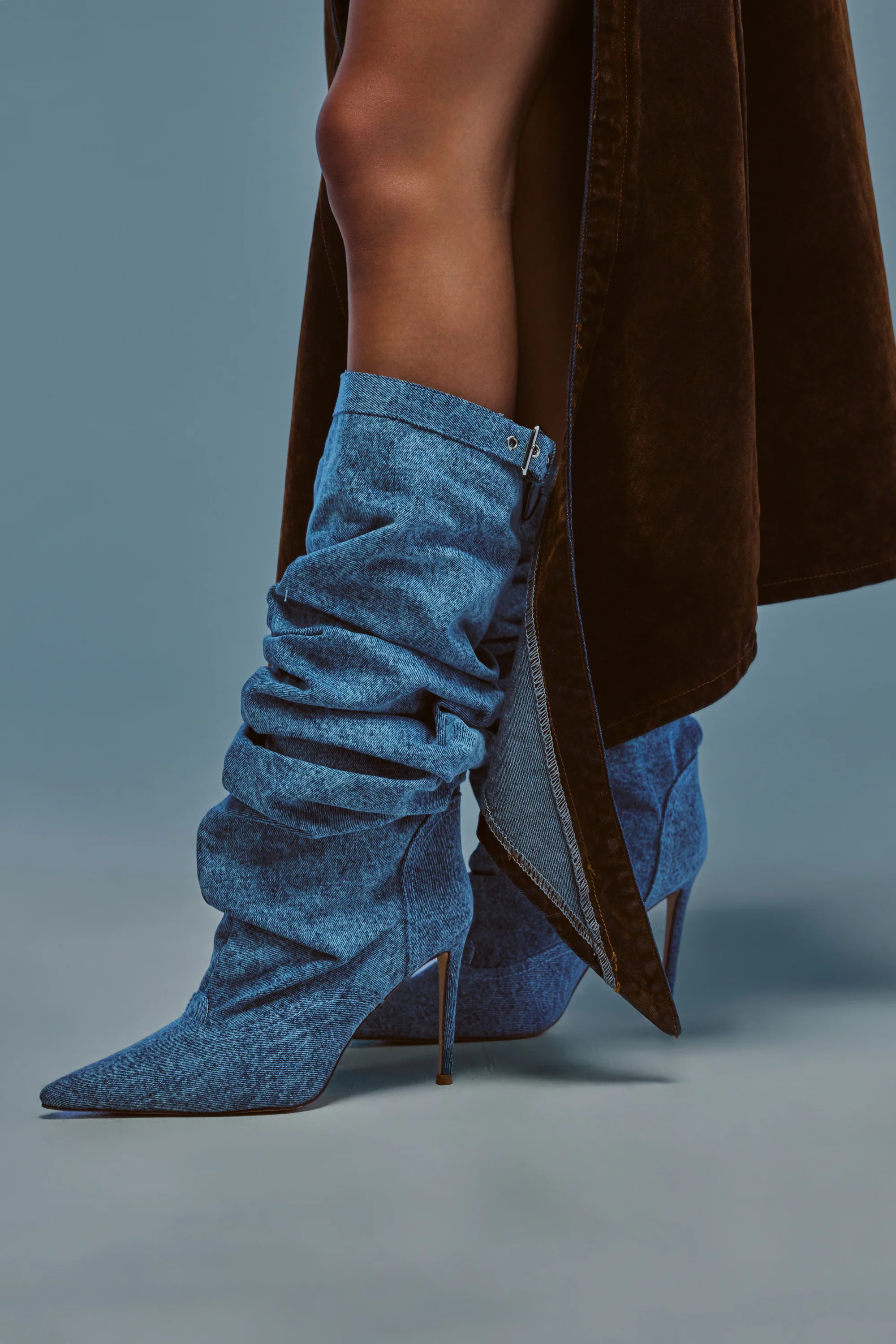 AZALEA WANG DARIA DENIM STILETTO BOOT - Akira Wear