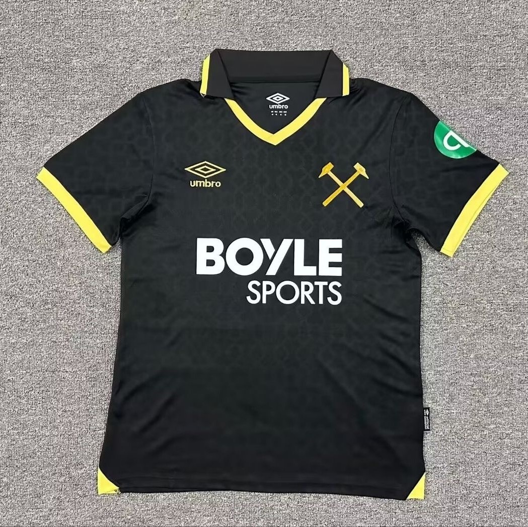 West Ham United Football Jersey Third Away Custom Shirt 2025-26 - Jersey