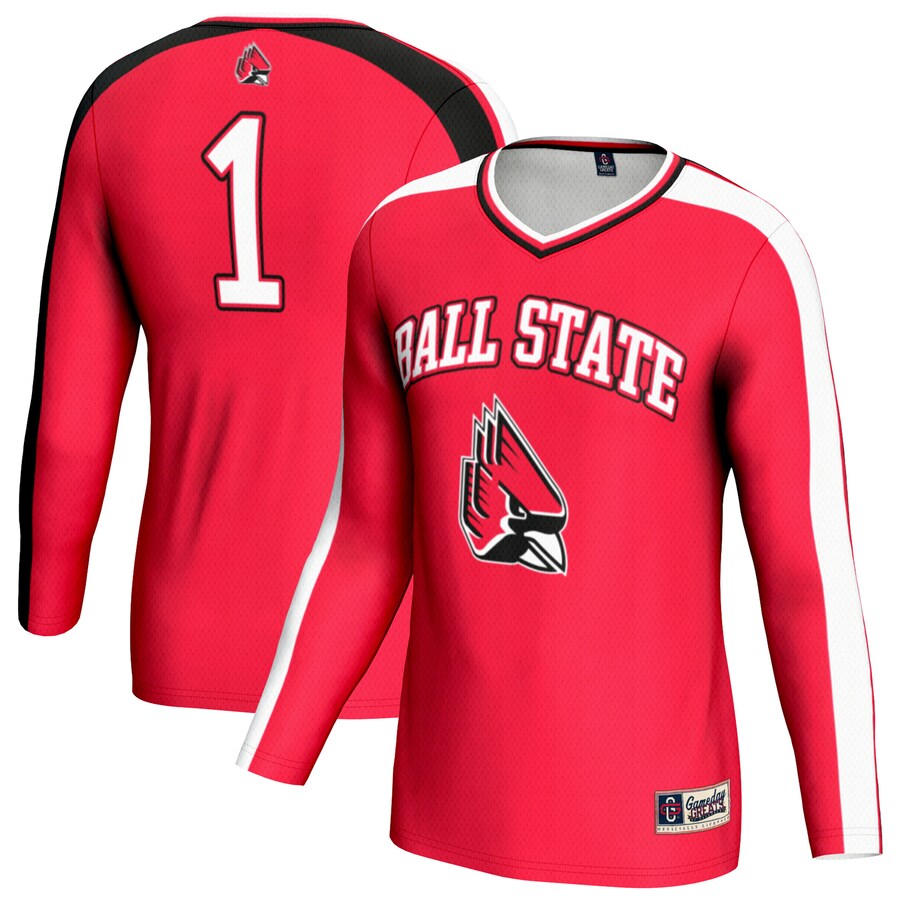 Unisex GameDay Greats Cardinal Ball State Cardinals #1 Lightweight Volleyball Fashion Jersey - Jersey