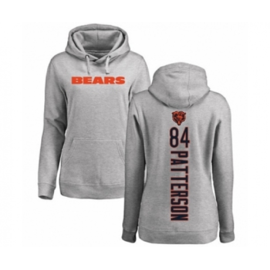 Football Women's Chicago Bears #84 Cordarrelle Patterson Ash Backer Pullover Hoodie - Jersey