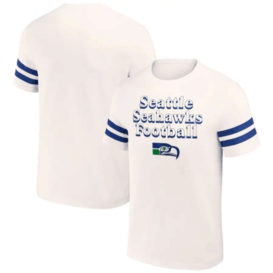 Men's Seattle Seahawks Cream X Darius Rucker Collection Vintage T Shirt - Jersey