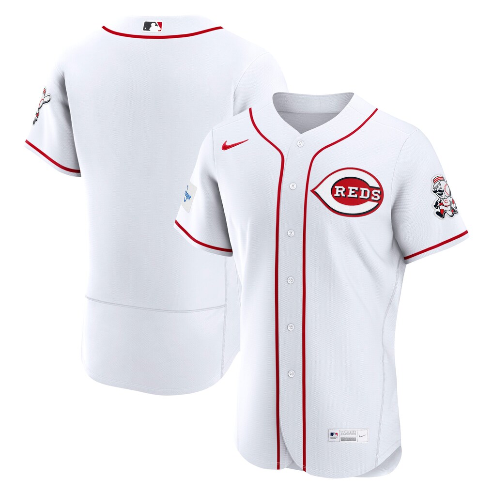 Men's Cincinnati Reds Nike White Home Authentic Jersey - Jersey