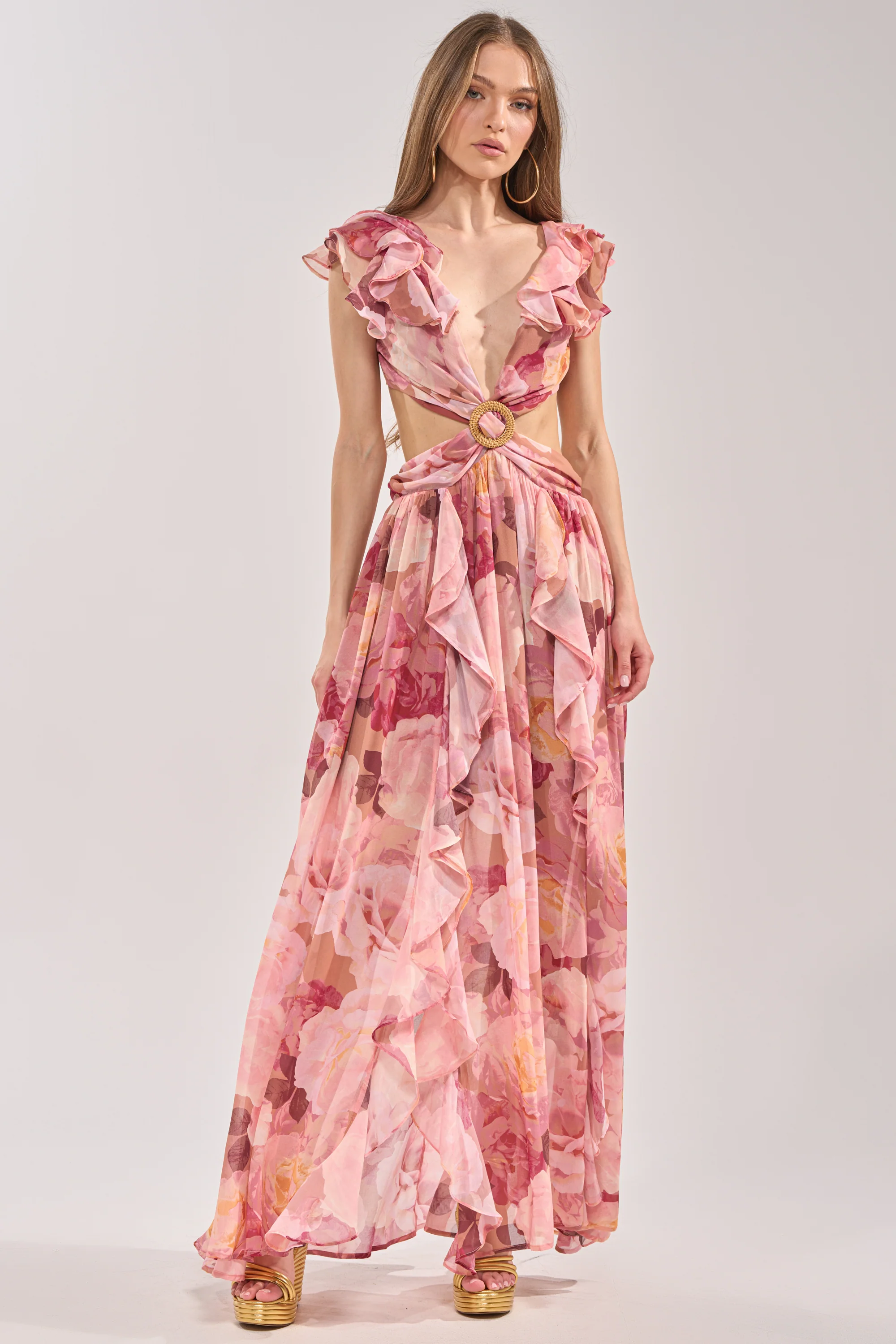 LOVE YOU LATER FLORAL MAXI DRESS - Akira Wear