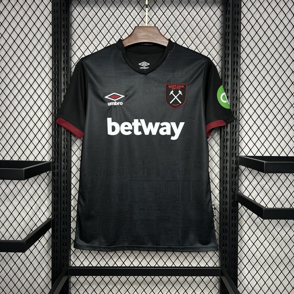 West Ham United Football Jersey Away Custom Shirt 2024/25 - Jersey