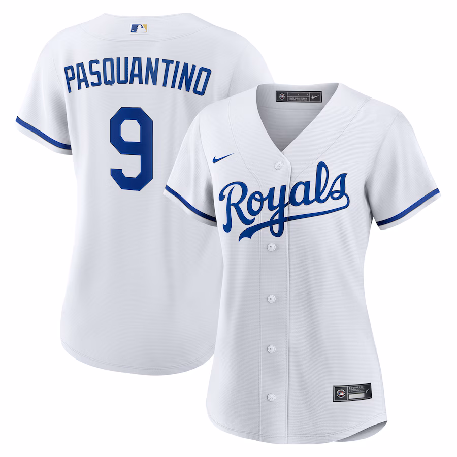 Women's Kansas City Royals Vinnie Pasquantino Nike White Home Replica Jersey - Jersey
