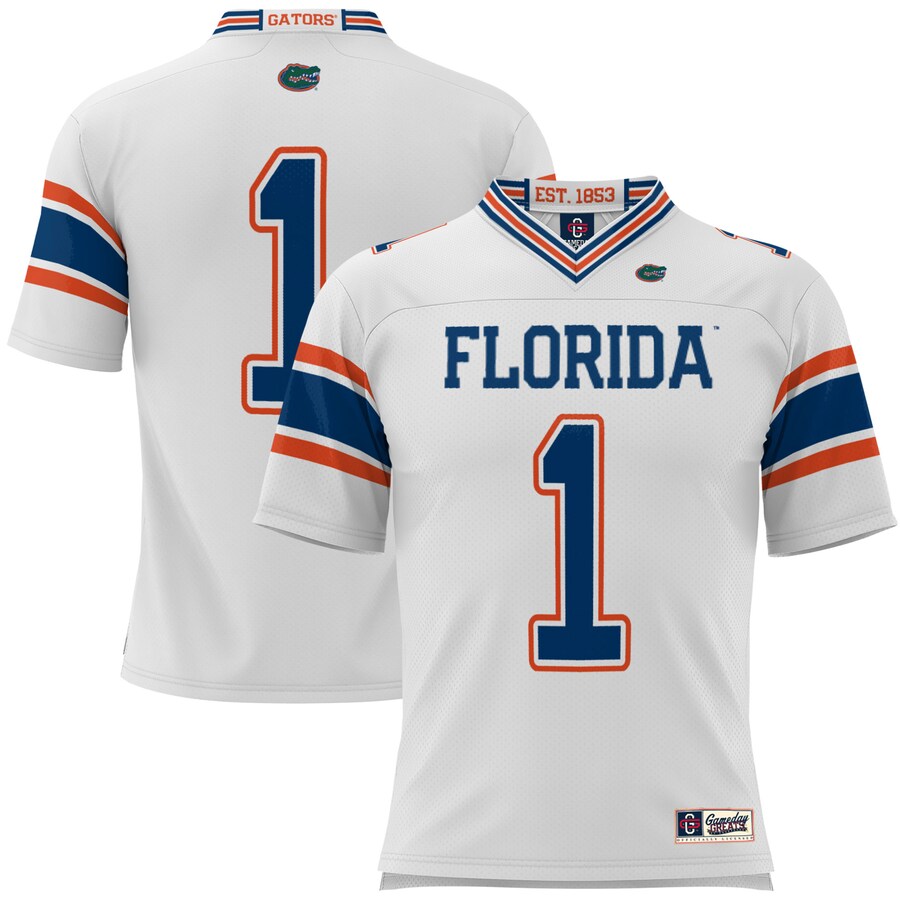 Youth GameDay Greats #1 White Florida Gators Football Jersey - Jersey