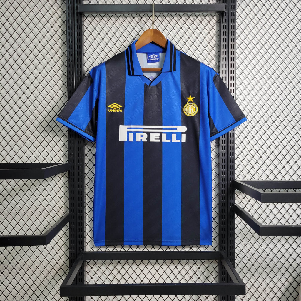 Inter Milan Jersey Custom Home Soccer Jersey 1995/96 - Jersey