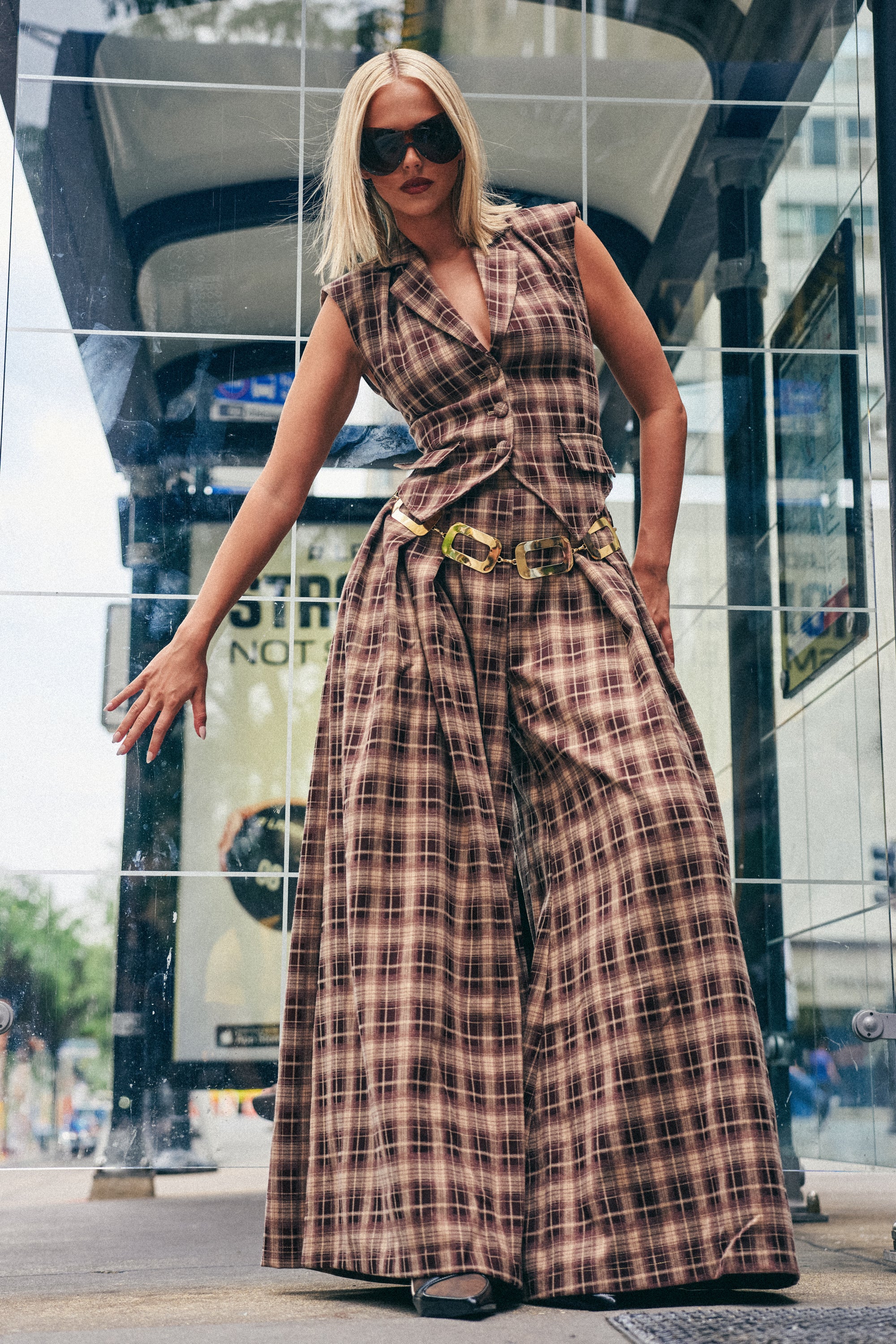 PLAID PRINCESS TROUSER - Akira Wear