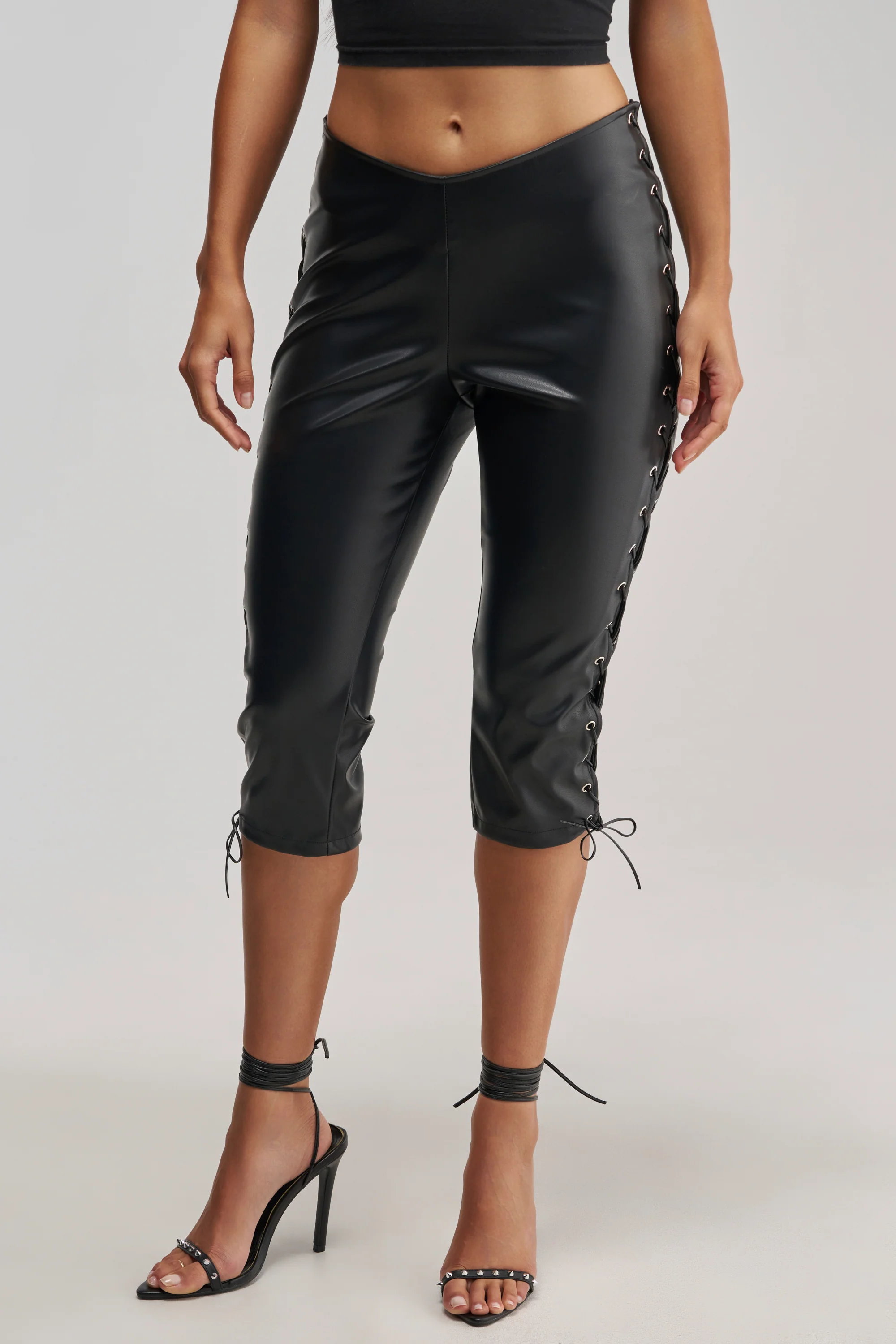 MISS SEXY LACE UP CAPRI - Akira Wear