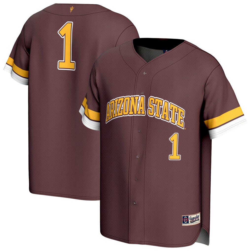 Youth GameDay Greats Maroon Arizona State Sun Devils Lightweight Collegiate Baseball Fashion Jersey - Jersey