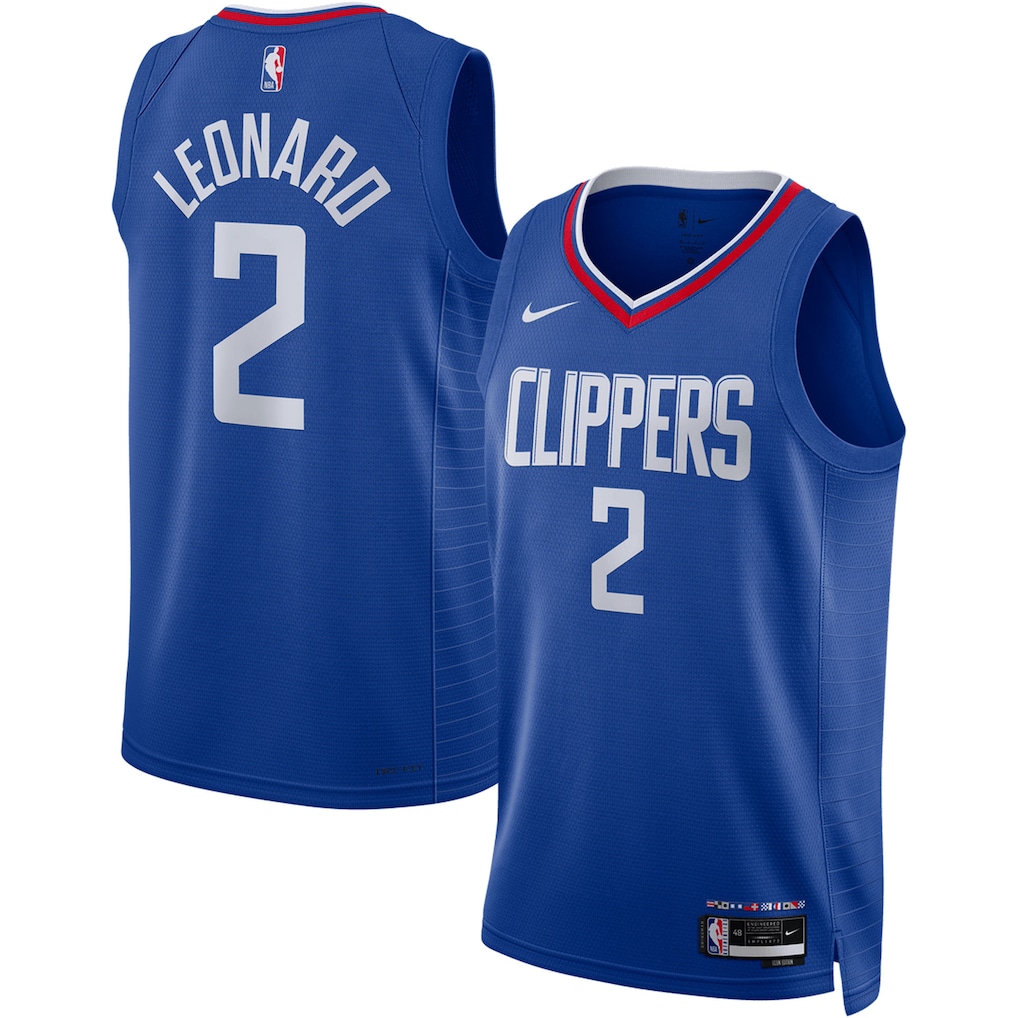 Unisex LA Clippers Kawhi Leonard Nike Royal Swingman Jersey - Icon Edition - Jersey