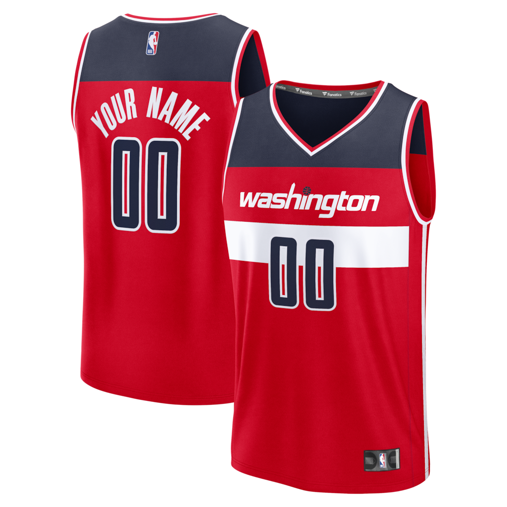 Men's Washington Wizards Fanatics Red Fastbreak Custom Jersey - Icon Edition - Jersey