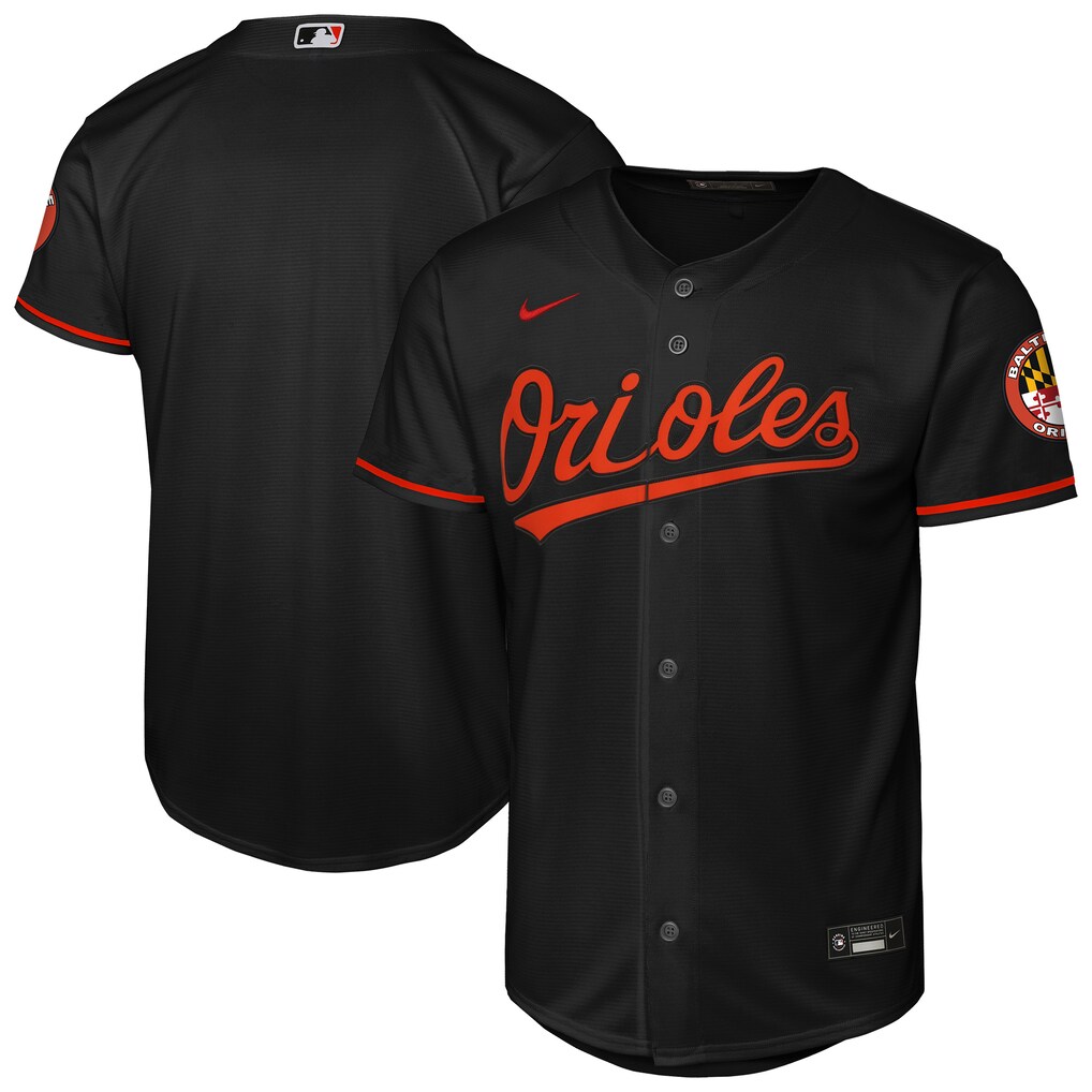 Youth Baltimore Orioles  Nike Black Alternate Stadium Jersey - Jersey
