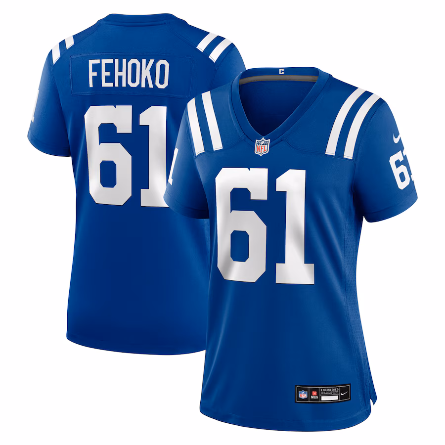 Women's Indianapolis Colts Viliami Fehoko Nike Royal Team Game Jersey - Jersey
