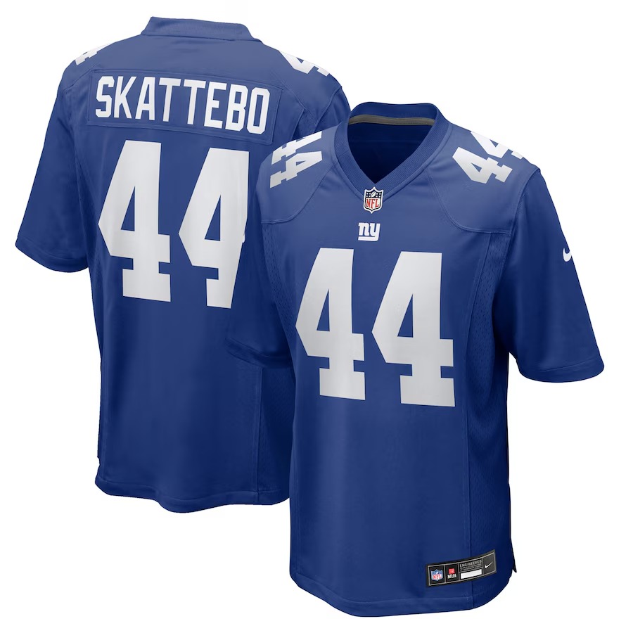 Men's New York Giants Cam Skattebo Nike Royal Team Game Player Jersey - Jersey