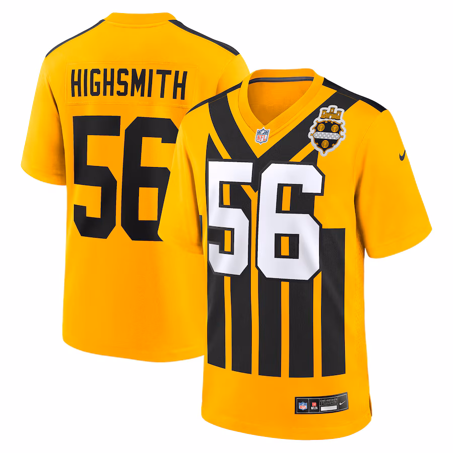 Men's Pittsburgh Steelers Alex Highsmith Nike Gold Alternate Game Jersey - Jersey