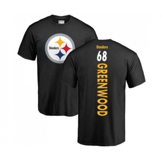Football Pittsburgh Steelers #68 L.C. Greenwood Black Backer T-Shirt - Jersey