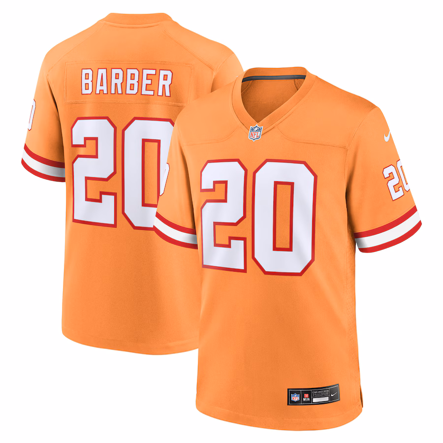 Men's Tampa Bay Buccaneers Ronde Barber Nike Orange Retired Player Alternate Game Jersey - Jersey
