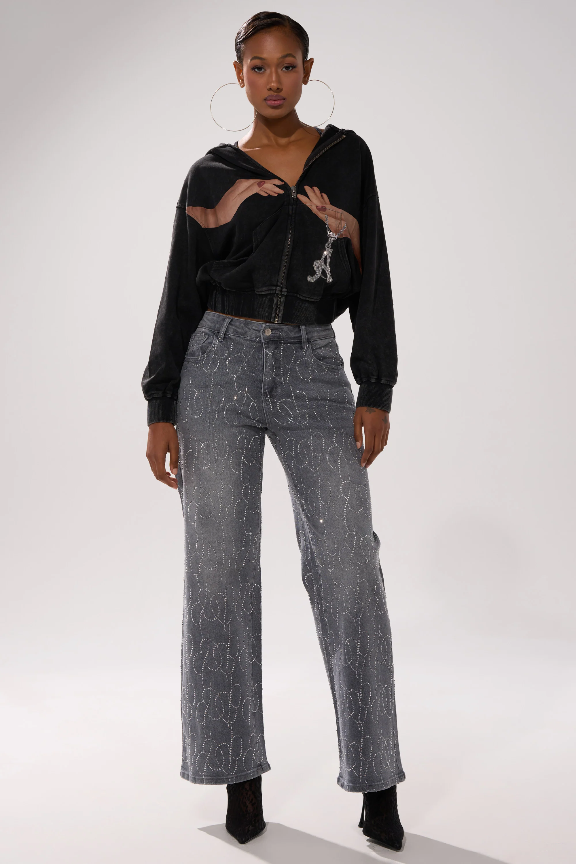 PERFECT LIKE ME EMBELLISHED DENIM - Akira Wear